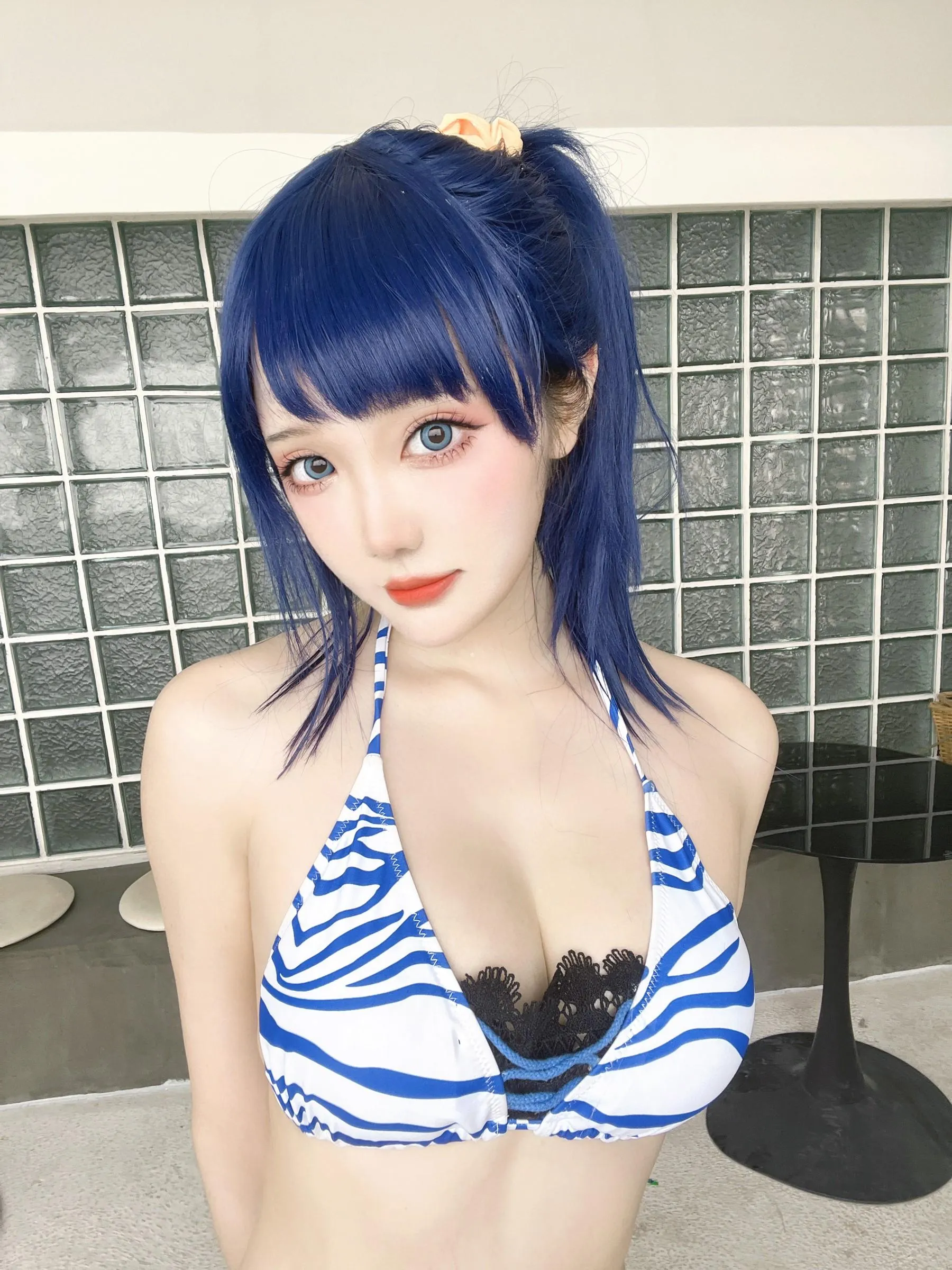 Momoko葵葵 – NO.35 瓜希酱 SSSS.GRIDMAN 宝多六花新条茜 泳装-古利特自拍 [30P]插图3